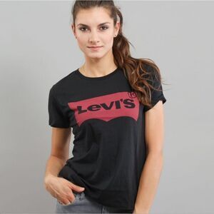 Levi's Black & Red Short Sleeve Tee Shirt (XL)